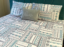 Load image into Gallery viewer, Mayan Print High Thread Count Premium Bedsheet Set
